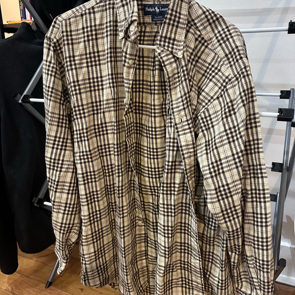 VINTAGE RALPH LAUREN "BLAIRE" CHECK BUTTON-DOWN